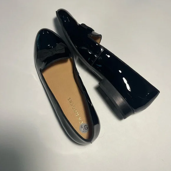 NWOT Jack Rogers ‘Ginny’ Elegant Black Patent Leather Loafers - Picture 1 of 6